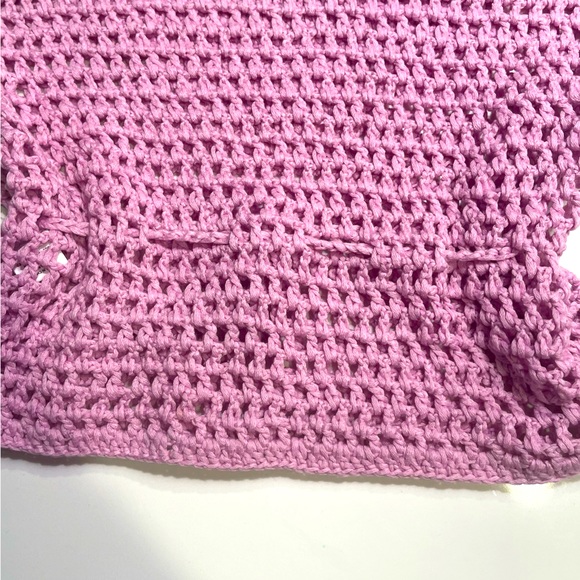 Hand Made New Beautiful Lilac | Levander Crocheted Top & Mini Skirt Fits M/L - Picture 5 of 13
